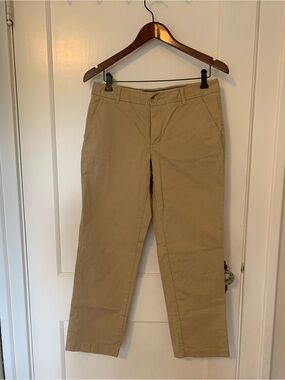 L.L. Bean Khaki Straight-Leg Chinos